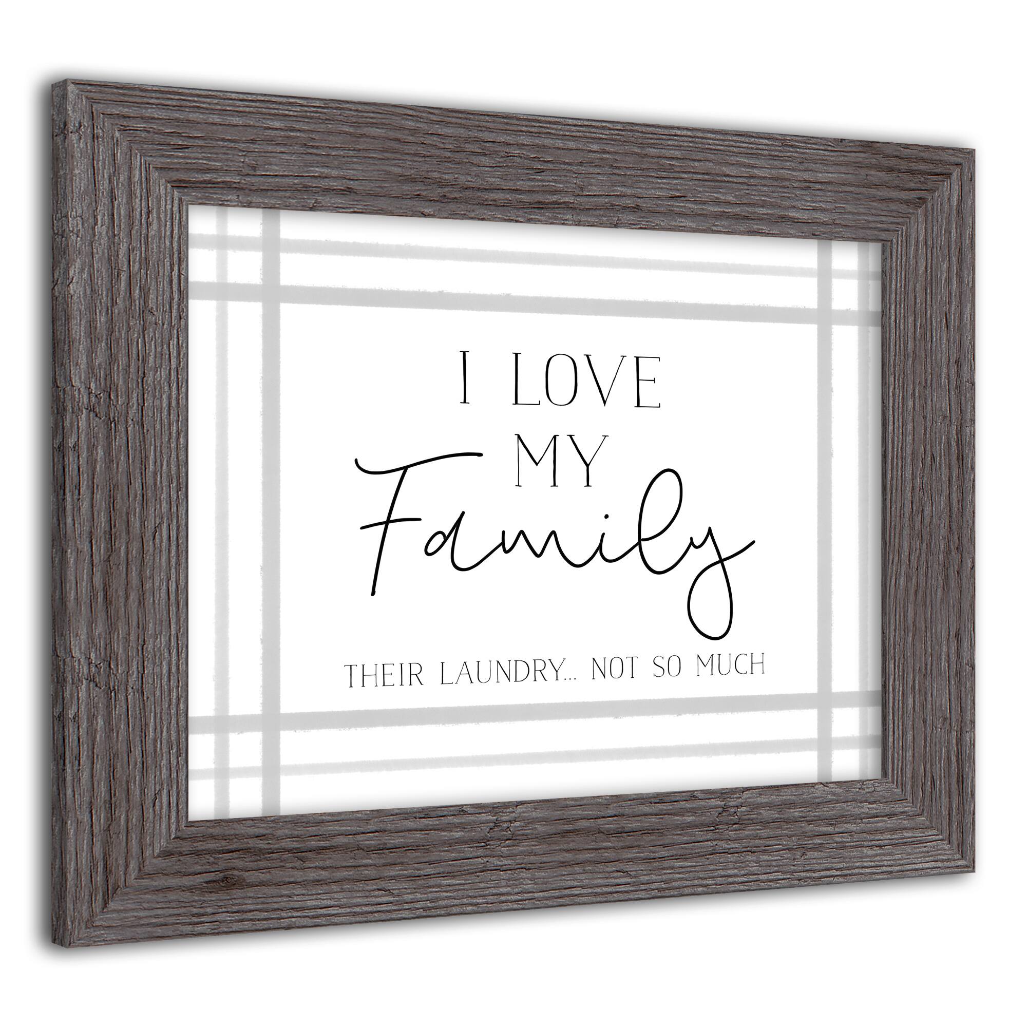 Love Family 14" x 11" Western Framed Print